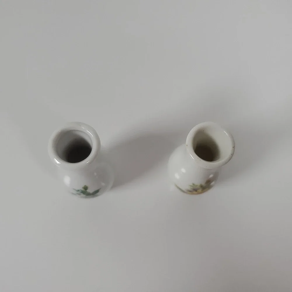 Vintage Auto Bud Vase from 1970s Ceramic Painted Mini Vase